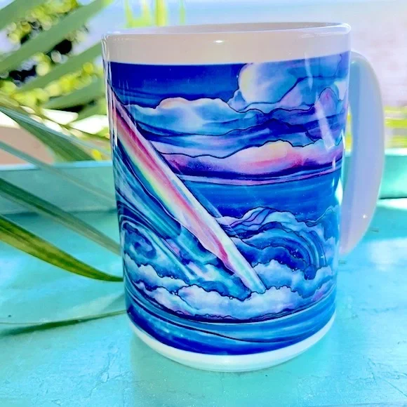 Colleen Wilcox Artist Wave Aloha Ocean Surf Coffee Mug - Picture 3 of 7
